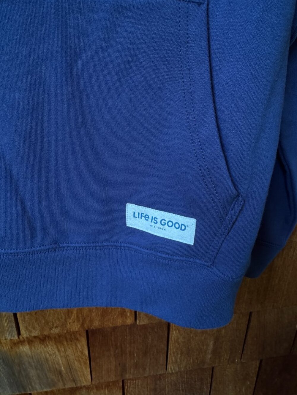Life Is Good Spring Wildflower Stripe Simply True Fleece Hoodie Women's X-Large - Picture 6 of 10